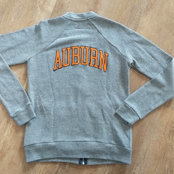 Auburn striped bomber zip up sweatshirt small - Picture 6 of 6
